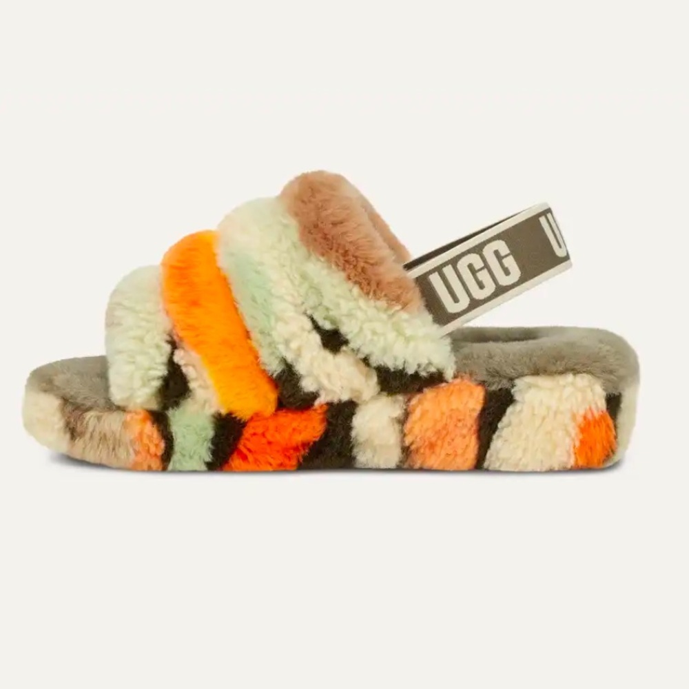 UGG Fluff Yeah Slipper in Cali Collage Women’s Size 9